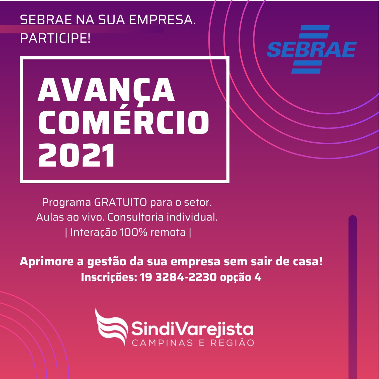 SindiVarejista promove programa de cursos gratuitos do Sebrae para o comércio avançar em 2021